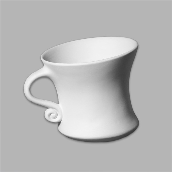 Ceramic Bisque Dancing Tea Cup - Case of 6